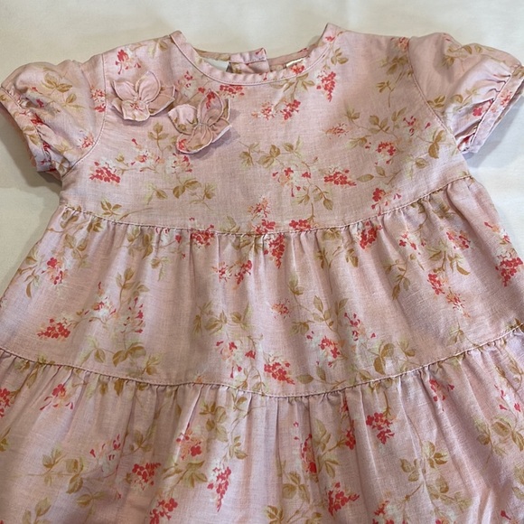 Vintage LIZ CLAIBORNE girls dress • size 3T • pink floral dress - Picture 2 of 14